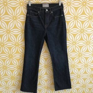 Everlane Kick Crop Jean, Dark Blue wash, size 26